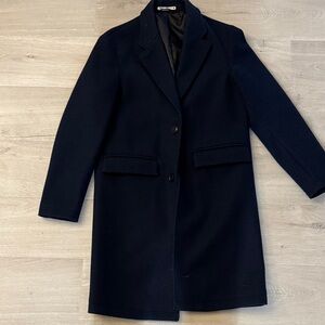 Zara Men's Classic Black Trench Coat